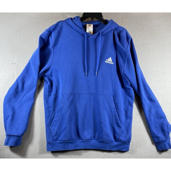 Adidas Hoodie Pullover Unisex Blue Large - Picture 11 of 11